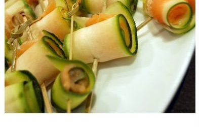 Bouchées saumon/courgette