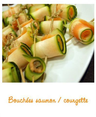 Bouchées saumon/courgette