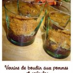 Verrine de boudin aux pommes et spéculos