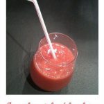 Smoothies pêches framboises