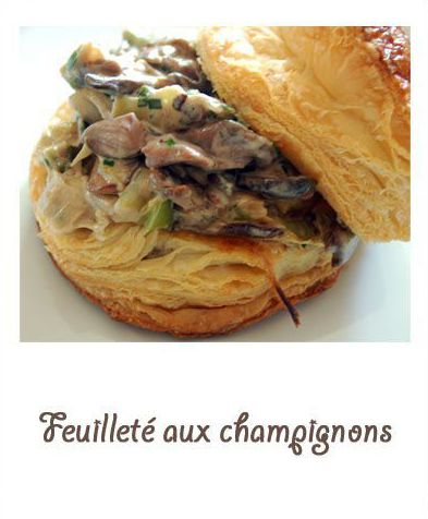 Feuilletés aux champignons