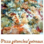Pizza pétoncles / poireaux