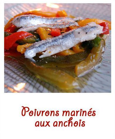 Poivrons marinés aux anchois