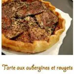 Tarte aux aubergines et rougets