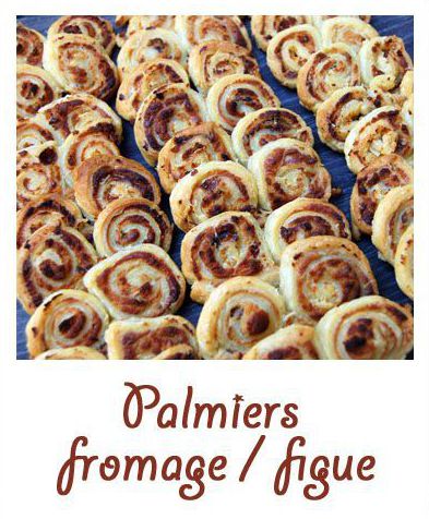 Palmiers au fromage / figue