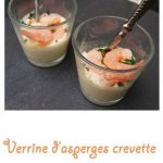 Verrine d’asperges crevette