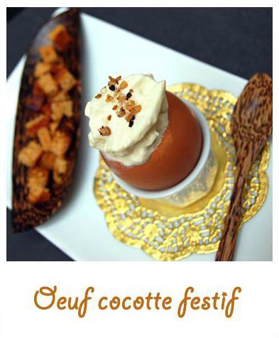 Oeuf cocotte festif