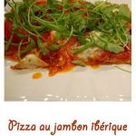 Pizza au jambon ibérique