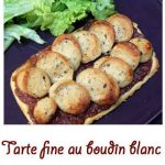 Tarte fine au boudin blanc