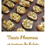 Toasts d’houmous et tartare de bulots