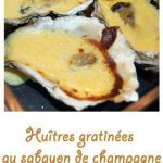 Huîtres gratinées au sabayon de champagne (spéciale st Valentin)