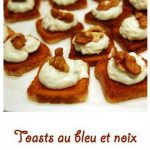 Toasts au bleu