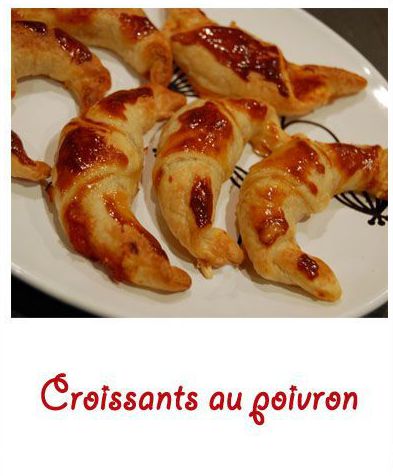 Croissants aux poivrons