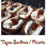 Tapas sardines et ricotta