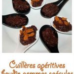 Cuillères apéritives boudin pommes spéculos