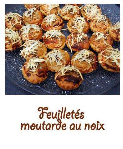 Feuilletés moutarde aux noix (clovis)