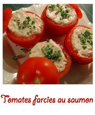 Tomates farcies au saumon