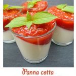 Panna cotta tomates mozzarella