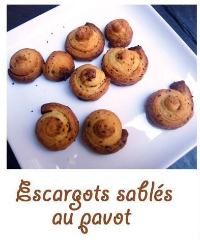 Escargots sablés au pavot