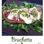 Bruchetta au pesto de roquette