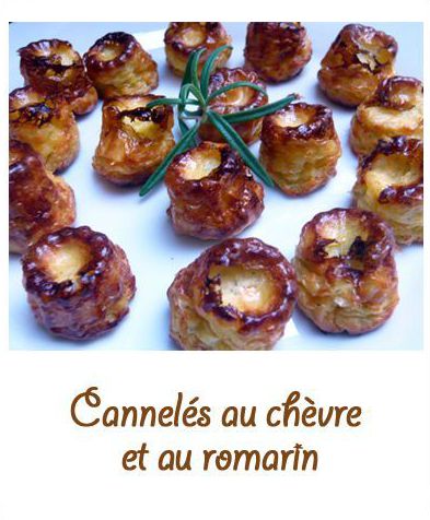 Cannelés au chèvre et au romarin