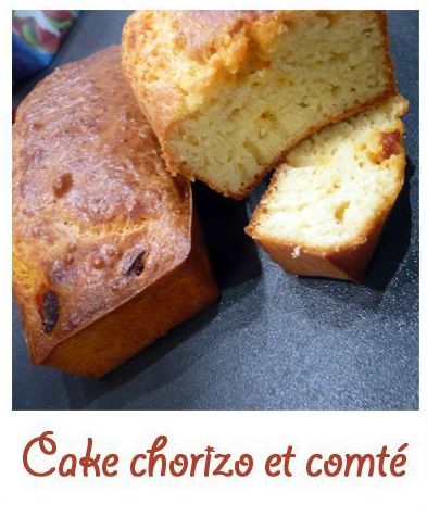 Cake chorizo et comté