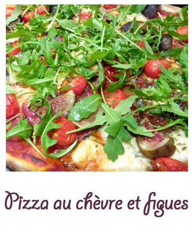 Pizza chèvre et figues