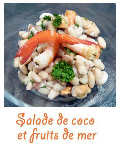 Salade de coco aux fruits de mer