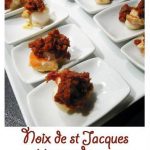 Noix de st Jacques à la tapenade rouge