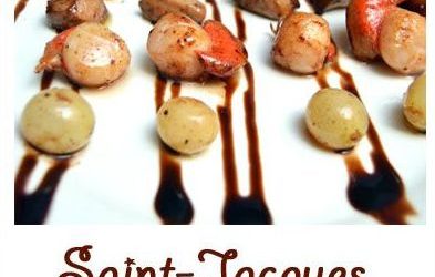 Saint-Jacques poêlées au foie gras