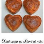 Mini coeur au chèvre et noix (idée de st Valentin)