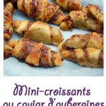 Mini-croissants au caviar d’aubergines