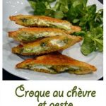 Croque au chèvre et pesto