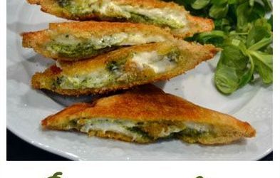 Croque au chèvre et pesto