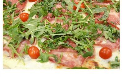 Pizza bianca con coppa