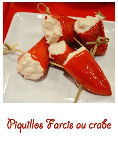 Les Piquillos farcis au crabe