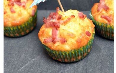 Muffins salés au comté et lardons