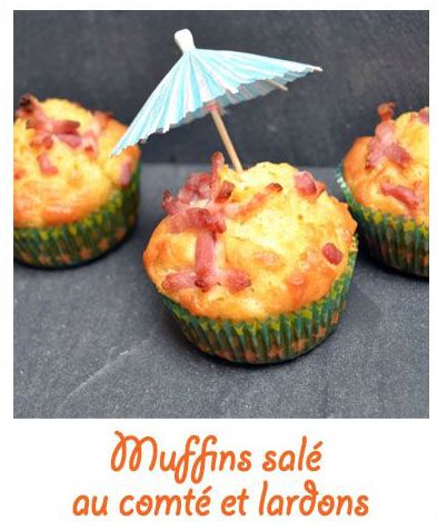 Muffins salés au comté et lardons