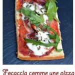 Focaccia comme une pizza