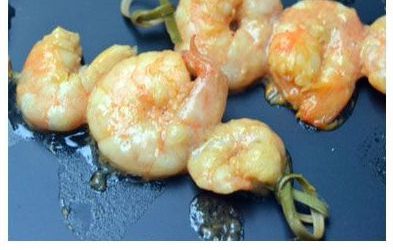 Crevettes à la plancha