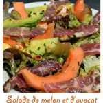 Salade de melon et d’avocat à la coppa