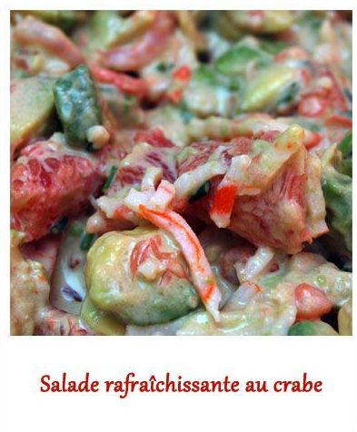 Salade rafraîchissante au crabe
