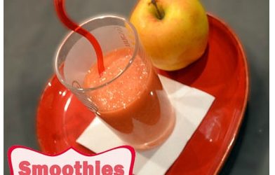 Smoothies fraises-pommes tentation