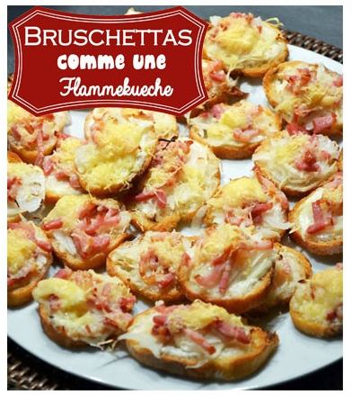 Bruschettas comme une flammekueche