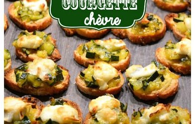 Bruschettas courgette chèvre