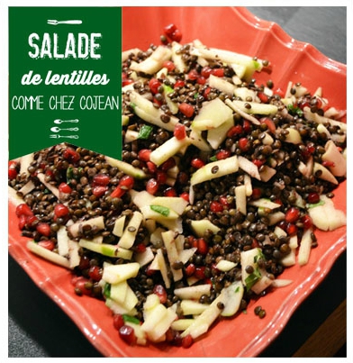 Salade de lentilles comme chez Cojean