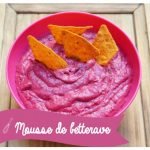 Mousse rose à la betterave ou houmous à la betterave