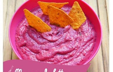 Mousse rose à la betterave ou houmous à la betterave