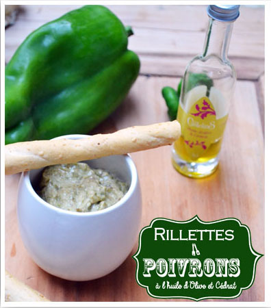 Rillettes de poivrons à l’huile d’olive et cédrat