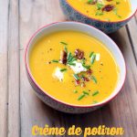 Crème de potiron au chèvre frais